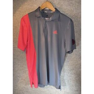 Adidas Payne Stewart Bass Pro Golf Polo Size M Gray Pink